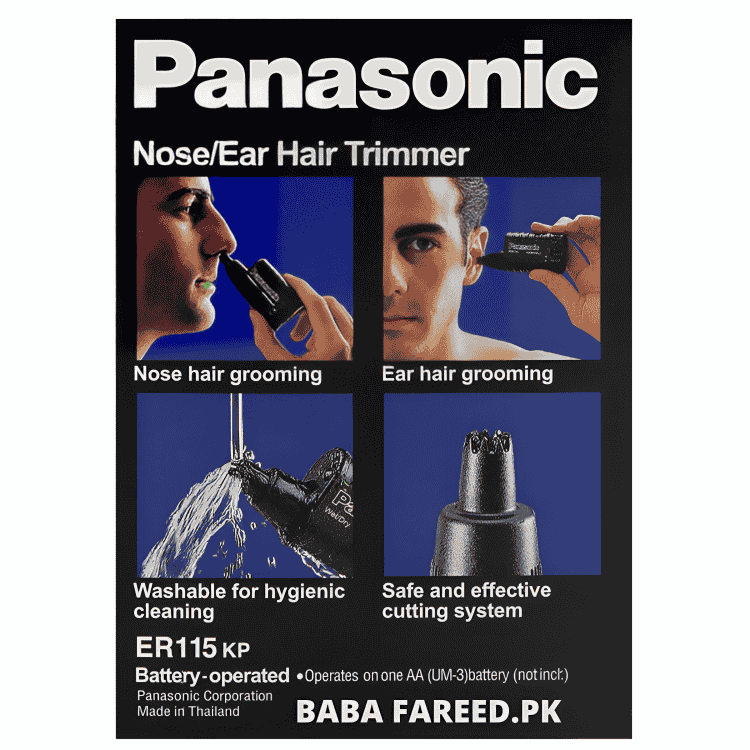 Panasonic, Men's Nose/Ear Hair Trimmer, ER-115KP - Image 3