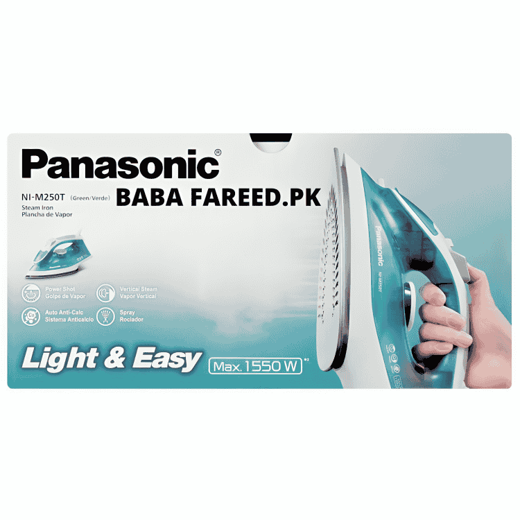 Panasonic, Light And Easy Steam/Dry Iron, 1550W, NI-M250T - Image 4