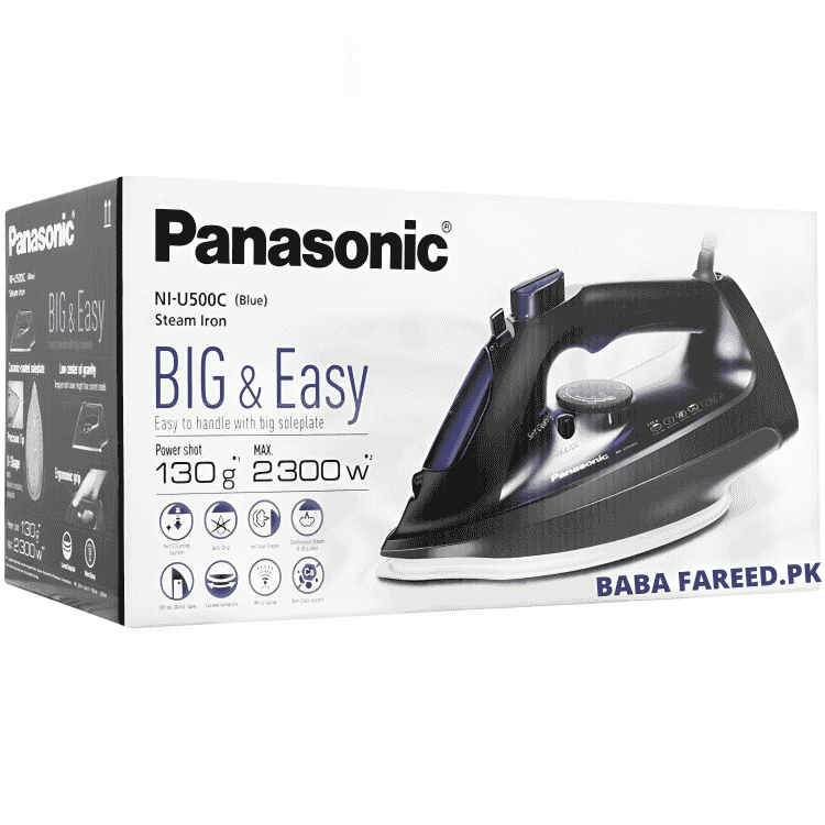 Panasonic, Big And Easy Steam/Dry Iron, 2300W, NI-U500 - Image 7