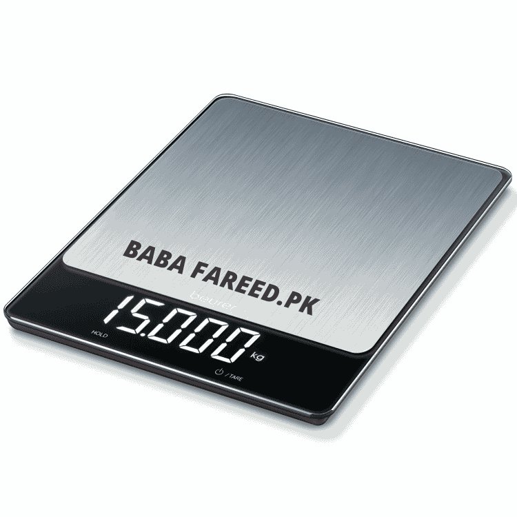Beurer, Stainless Steel Kitchen Scale, 15Kg, KS 34 XL