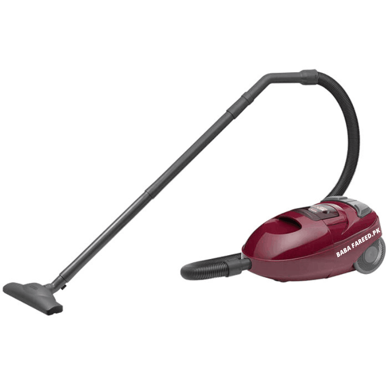 Hitachi Bagless Vacuum Cleaner CV-W1600 tilt side with pipe