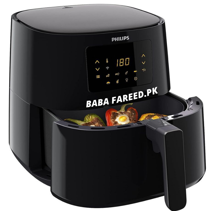 Philips Airfryer XL HD9280/91 6.2 Liter side image the open tray